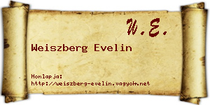 Weiszberg Evelin névjegykártya